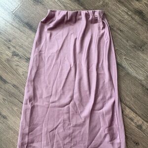 a new day Mauve Midi Skirt